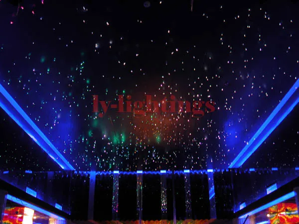 DIY optic fiber light kit led light +2m mix size optical fibres RGB color change