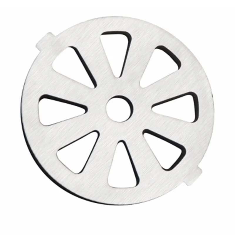 

Silver 55MM Home 5# Meat Grinder Hole Plate Stainless Steel Grinder Parts 1pcs
