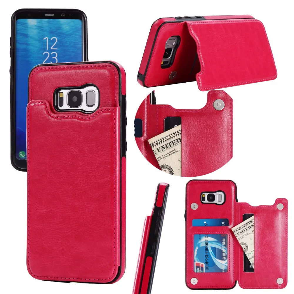 For Samsung Galaxy S8 flip phone case full edge protective cover For