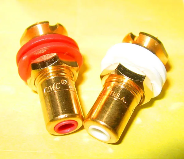 Разъем RCA CMC816u из бескислородной меди покрытый 24 каратным золотом|Корпуса и
