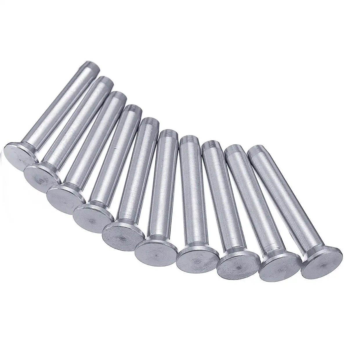

10Pcs/Set Stemball Swage Hand-Crimp Stainless Steel Metal Post 1/8" Cable Threaded Tensioner Railing Fittings Tools Parts