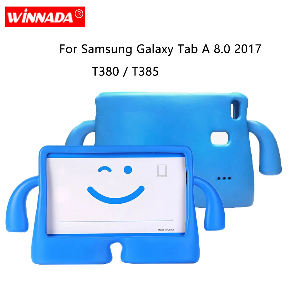 

Tablet case for Samsung galaxy Tab A 8.0 2017 T380 EVA shockproof cover nontoxic coque Children handheld funda for SM-T385 T380