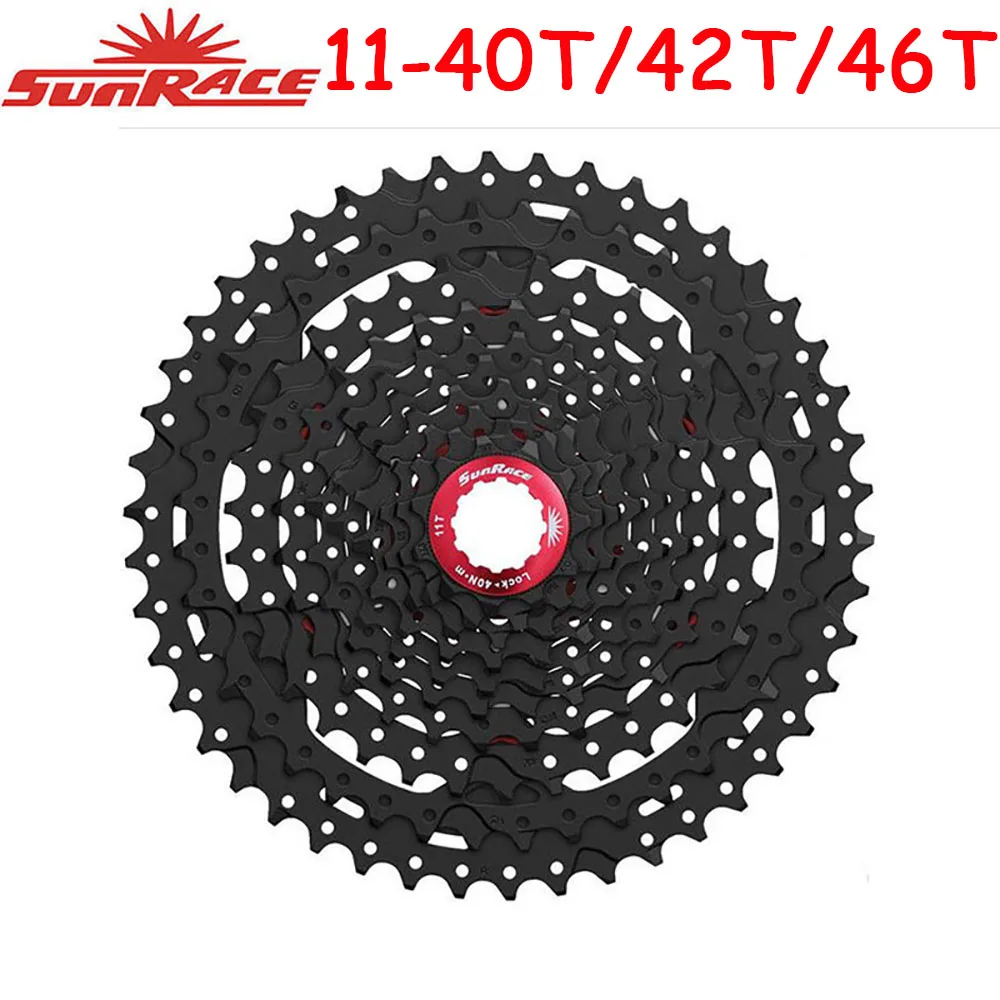 

Sunrace Cycling CSMX3 low maintenance 10-speed MTB cassette 11-40/42/46T smooth Bike Cassette fits Shimano SRAM Cassette