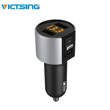 

VicTsing Car Bluetooth FM Transmitter Wireless Radio Adapter MP3 Player & Car USB Charger 5V/3.4A Modulator BT Handsfree Car Kit