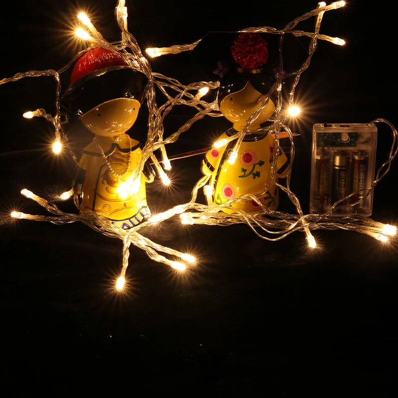 1.2/2.5/5M LED String Lights Battery New Year Christmas Tree Light Fairy Wedding Room Garden Home Outdoor Lighting Decoration 1.2/2.5/5M LED String Lights Battery New Year Christmas Tree Light Fairy Wedding Room Garden Home Outdoor Lighting Decoration