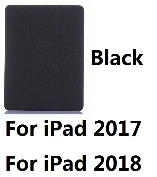 Для iPad Pro 10,5 чехол из искусственной кожи умный чехол с держателем карандаша Автоматический Режим сна для iPad 9,7 дюймов Pro 10,5 - Цвет: For iPad201718 Black