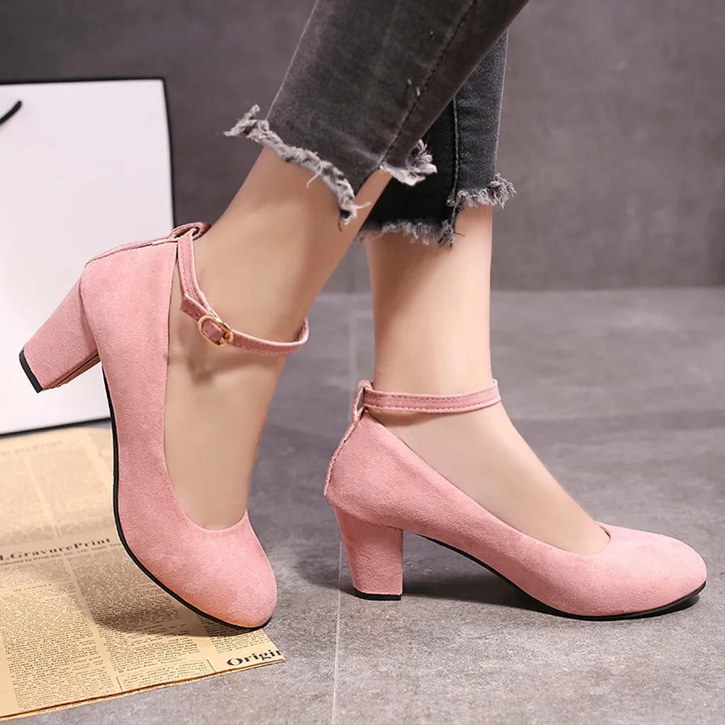 SAGACE/Женская обувь на квадратном каблуке; элегантная повседневная женская обувь; кожаная обувь для работы; удобные женские туфли-лодочки на высоком каблуке