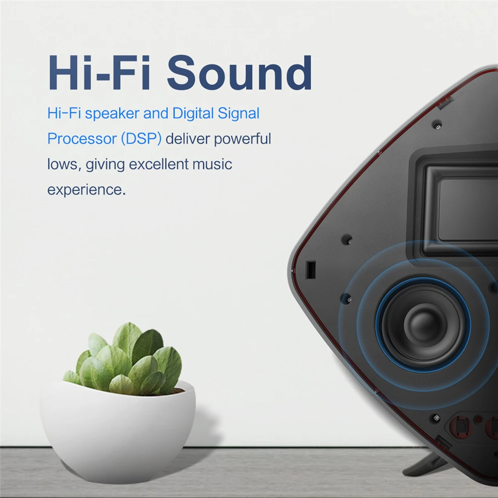 ROCKSPACE HiFi Мини Bluetooth 5.0 Блютуз Колонки usd и флешкой портативная музыкальная колонка стерео звук для айфона и xiaomi телефона