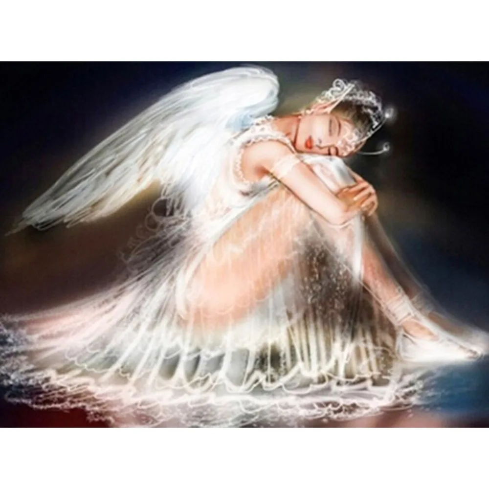 

5d Diy Diamond Painting Angel Girl Picture Cross Stitch Full Diamond Mosaic Handcraft Diamond Embroidery Stickers Unframed Z2490