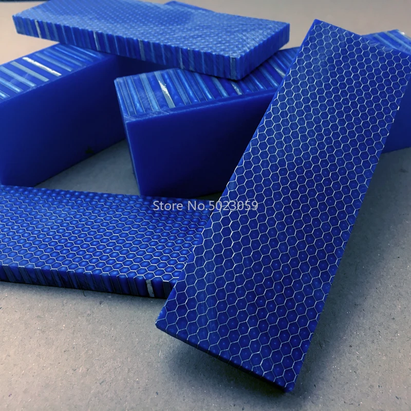 2 шт. Синий C-Tek полимерный материал для рукоделия, ручка для изготовления ножей, Змеиный узор, соты, Рогатка, ручка