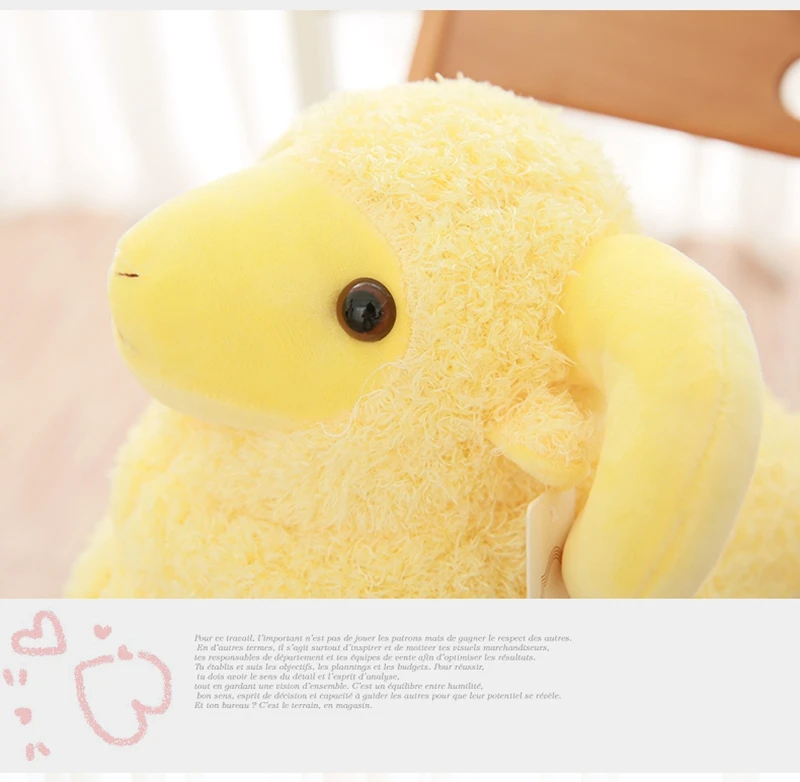 Dorimytrader giant cute white sheep plush toy kawaii animals goat doll pillow for childend gift deco teacing prop 60cm 80cm DY50559 (14)