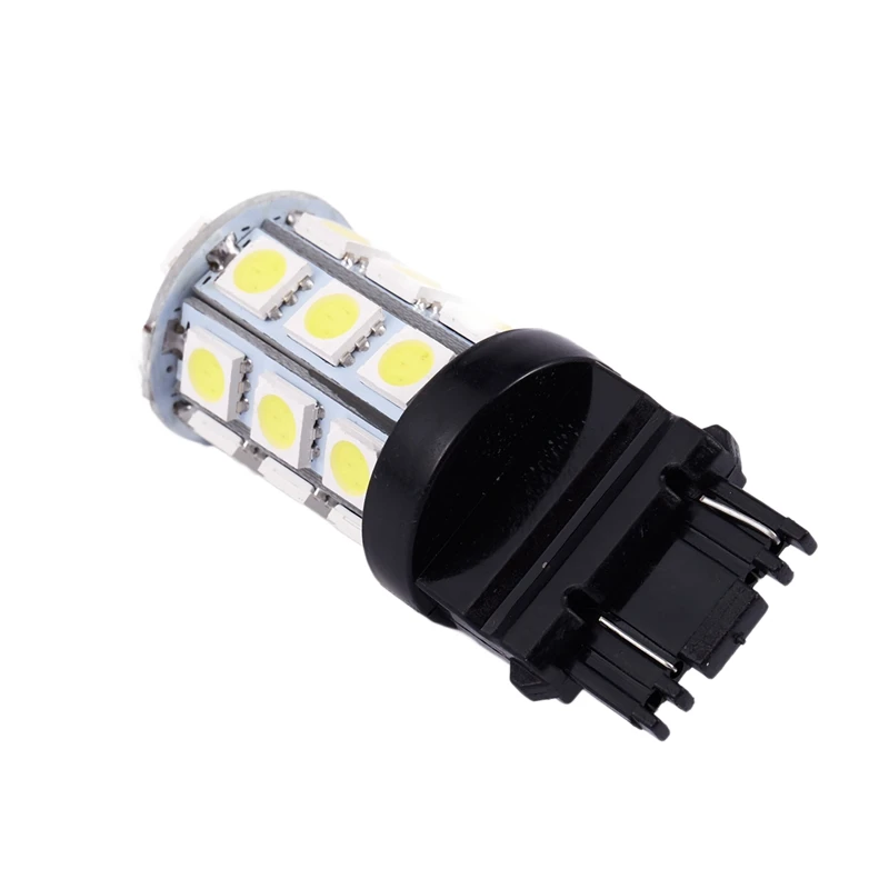 1 шт. T25 3157 5050 светодиодный 27 SMD Автомобильная белая Тормозная лампа стоп сигнала DC