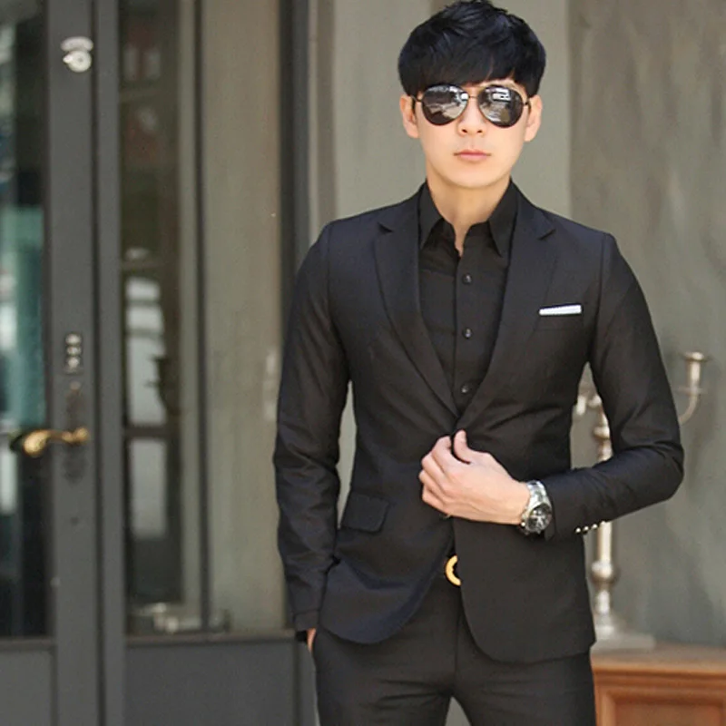 slim suits black suit