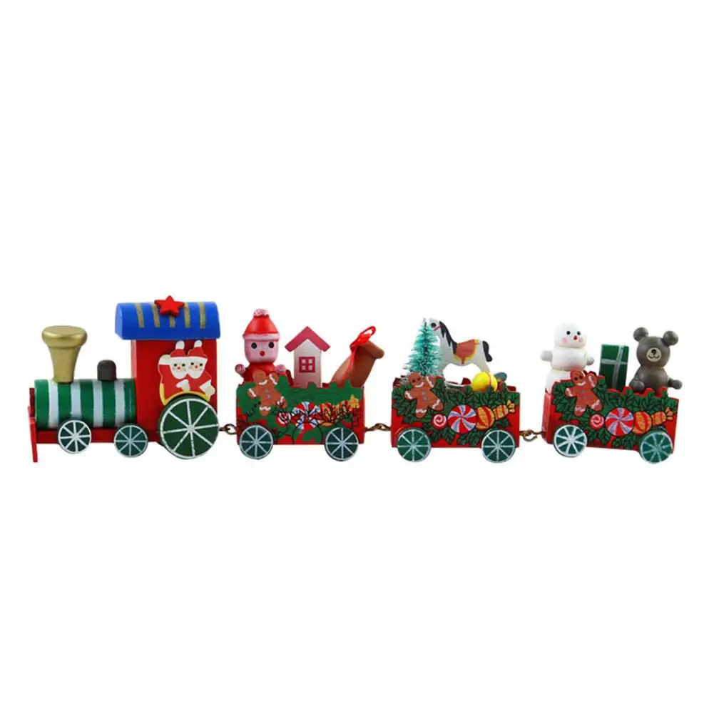 

Christmas Wooden Train Decoration Ornament Small Train Decoration Christmas Train Decorations Children Gift