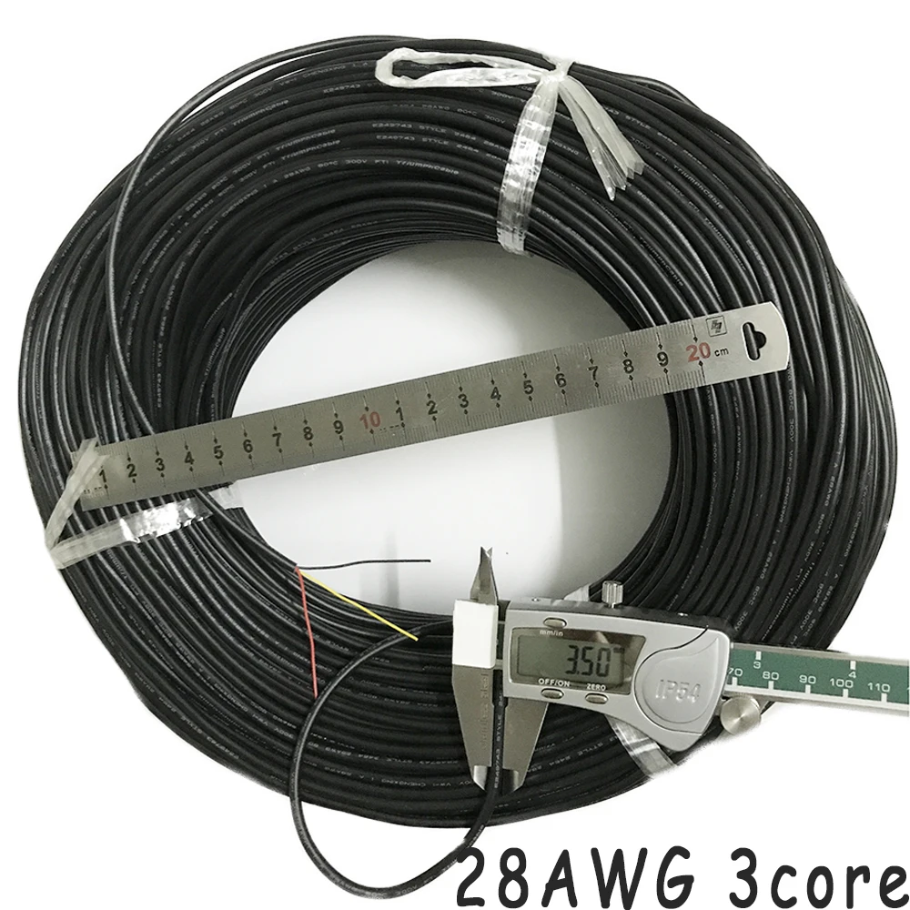 Кабель 28AWG 2, 3, 4, 5, 6, 7, 8, 9, 10 ядер для USB мыши, клавиатуры, передачи данных, 10 метров, ПВХ кабель, мягкая оболочка, кабель управления линией, сигнальный провод