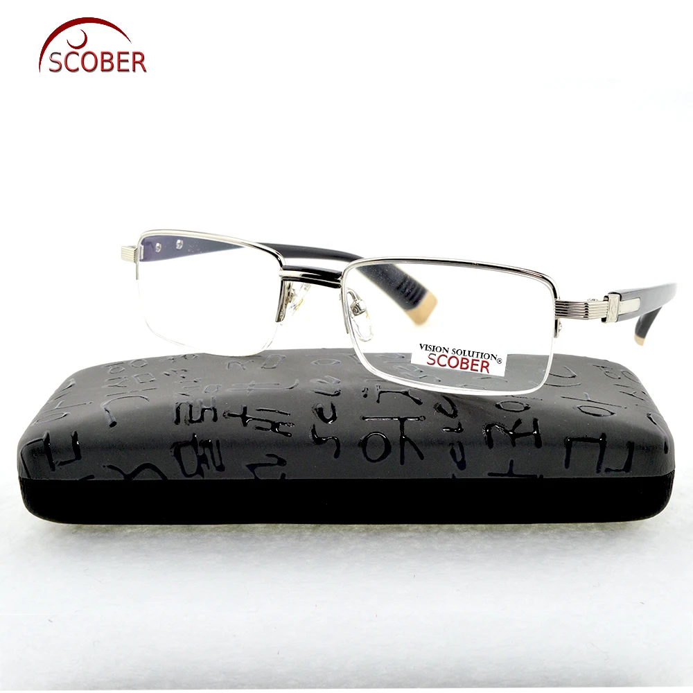 Фотохромные очки для чтения мужчин Титан сплав + TR90 сенаторы очки + 1 + 1,5 + 2 + 2,5 до + 4,0 прогрессивной или поляризованные линзы