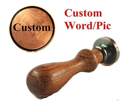 Rosewood Handle Винтажный индивидуальный дизайн с буквенным рисунком, логотип, персонализированные свадебные приглашения, воск, печать, печать, палисандр, набор ручек - Цвет: Rosewood Handle