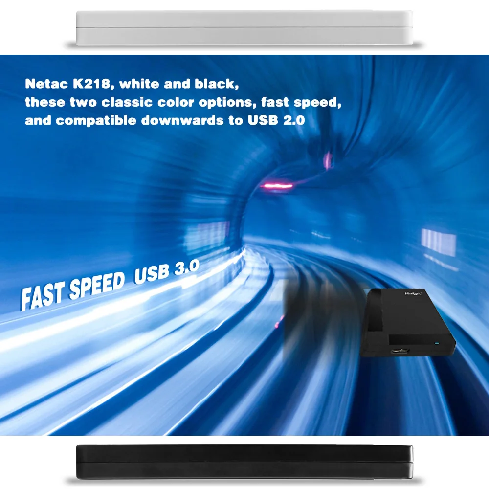 Netac 2 5 &quotпортативный HDD 5400rmp K218 USB 3 0 500 Гб черный 1 ТБ внешний жесткий диск для