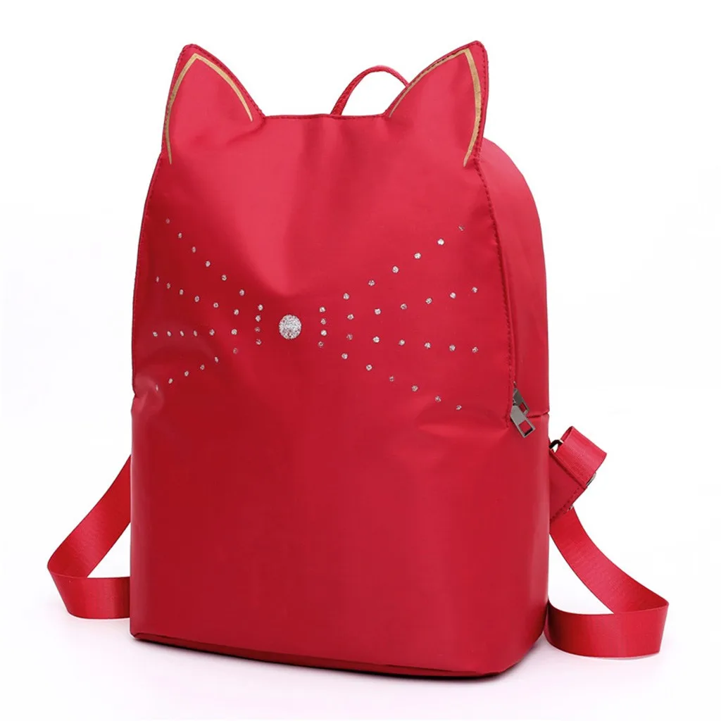 Женская мода Кот студенческий Bacgpack сумки на плечо рюкзаки сумки из рубашечной ткани школьный рюкзак большой емкости путешествия Back Pack