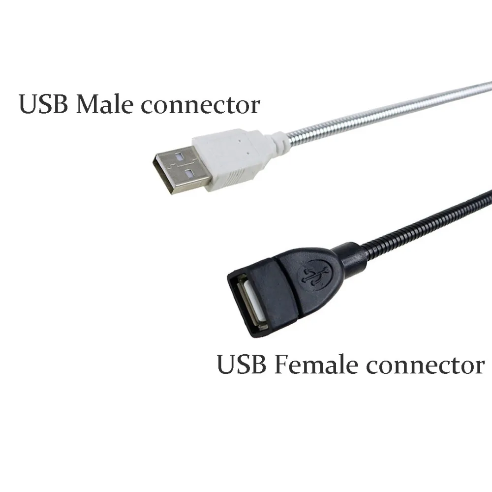 Удлинитель USB кабель USB гибкие металлические шланги для ноутбука Usb Light 350 мм JQ