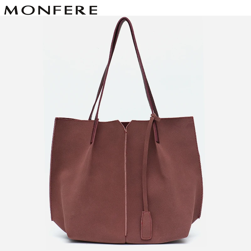 

MONFERE Large Vegan Leather Shoulder Bags for Women 2018 Big Casual Patchwork High Quality Brand Name Tote Lady Handbag Baby Bag