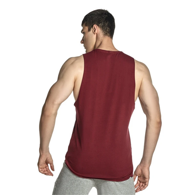 SummerLoose sleeveless vest bodybuilding Gyms tank top men Fitness Sleeveless Shirt Cotton men undershirt fashion vest