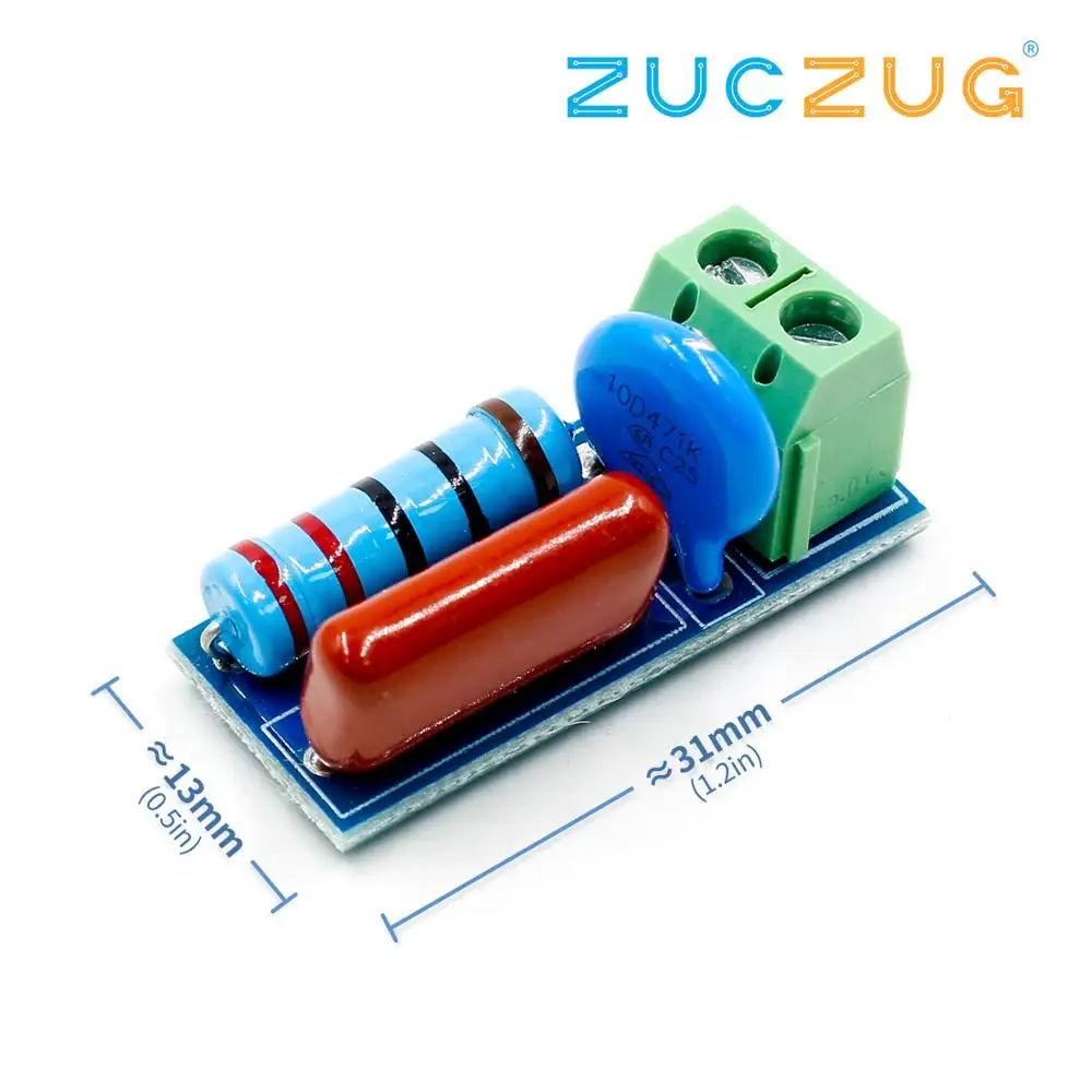 2PCS RC Absorption Snubber Circuit Relay Contact Protection Resistance Module
