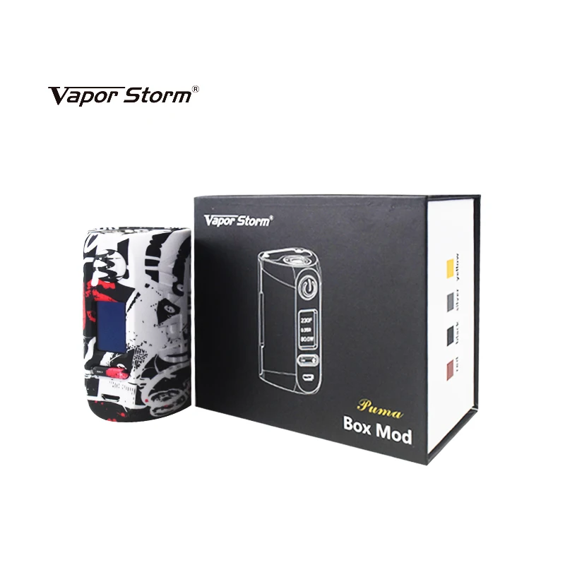 Vapor Storm Storm230 Box Mod Bypass 200W VW TC Vapes Fashion Mod Support Dual 18650 Battery Electronic Cigarette RDA RBA RDTA 013