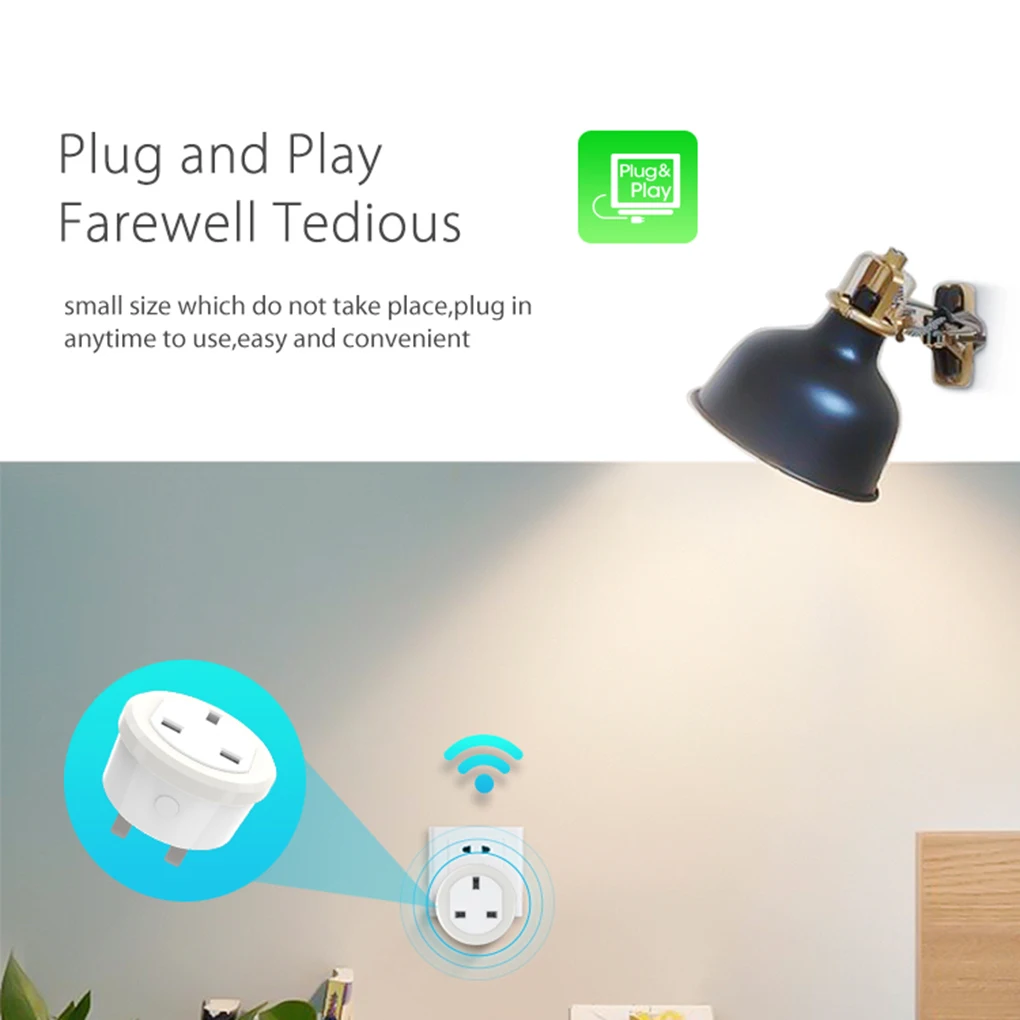 NEO Coolcam NAS-WR03W WiFi Мини Беспроводная вилка Великобритании умная розетка электроустройство контрольная вилка телефон приложение умный таймер