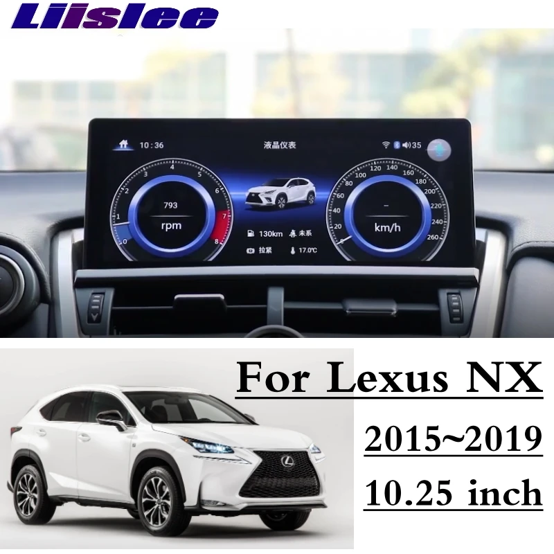 Для Lexus NX AZ10 300h 200t- Liislee 10,25 дюймов, автомобильный, мультимедийный плеер навигационная система, стереомагнитола CarPlay радио карты gps навигации