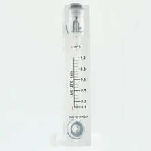 0,1-1 м3/ч 1/" с британской конической трубной наружной резьбой панель ПММА тип газа Поплавковый расходомер воздуха ротаметр расходомер без клапана управления