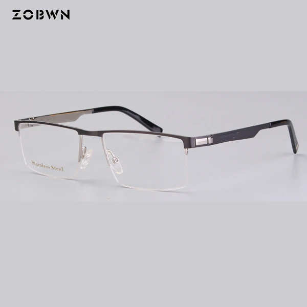 SR3132-C2 ZOBWN, деловые оптические очки, мужские, широкие, для лица, по рецепту, очки, полная оправа, оптическая оправа, мужские очки, большие очки - Цвет оправы: SR3132-C2