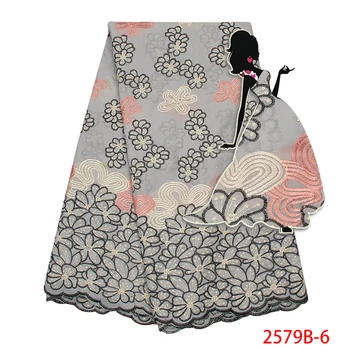 

2019 High Quality African Lace Fabric Hot Sells Swiss Voile Lace In Switzerland For Party Dry Cotton Lace Fabric AMY2579B-1