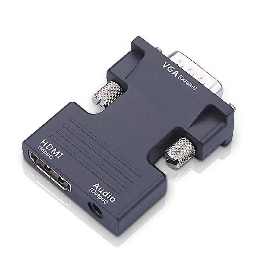 Горячая продажа Разъем 1080P HDMI Женский к VGA Мужской конвертер адаптер + аудио