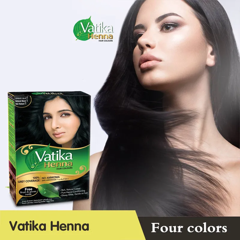 Vatika хна краска для волос высокое качество чистого натурального шелка /хна для бровей оттенок комплект, идеально подходит для волос, борода и брови 30 минутах быстрое окрашивание