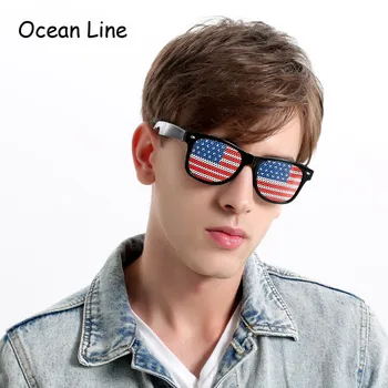 

Fashion National Flag Party Glasses Sticker with Hole Adult Costume Accessory for National Day and Party Supplies Decoration