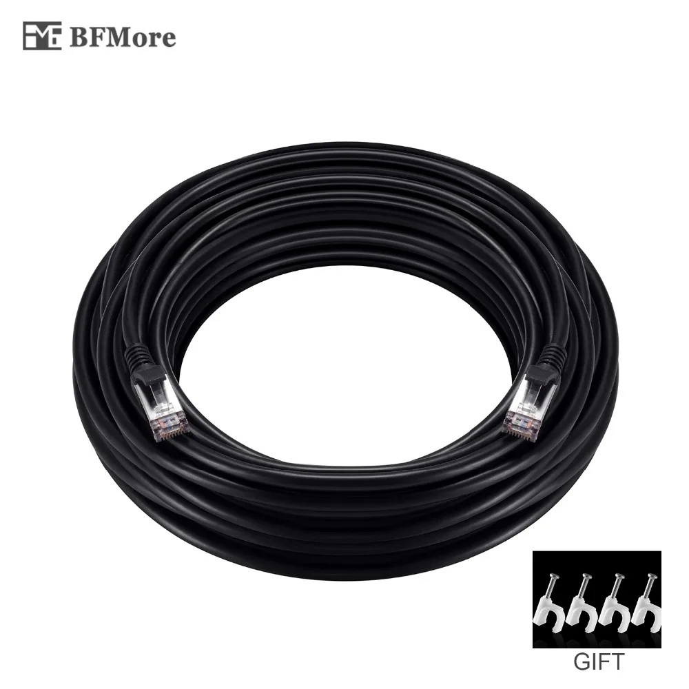 BFMore Ethernet кабель Cat5e 10/20/30/40/50/60/70/80 м Lan UTP Cat 5 RJ45 сетевой Соединительный |