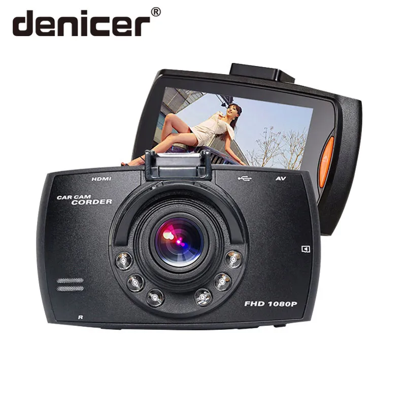 Denicer Dash Cam Full HD 1080P Автомобильная камера 2 7 дюймовый экран Автомобильный