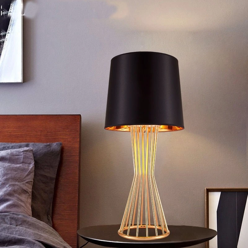 American minimalist Modern table lamp light LED tafellamp bedside bed