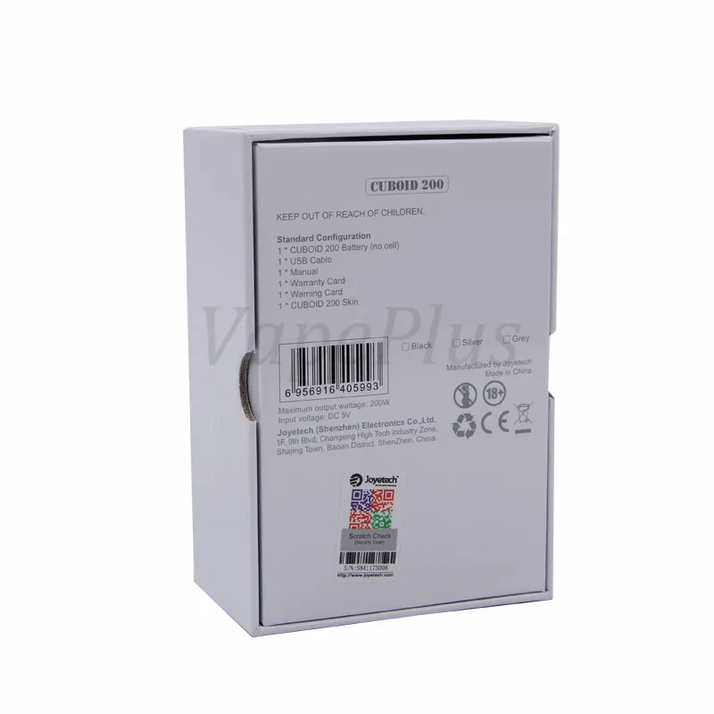 Joyetech Cuboid 200w box mod upgradeable firmware huge vape 200W TC mod with OLED Screen Electronic cigarette cuboid 200w 2