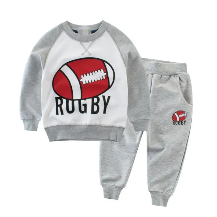 

Hot Selling Newest 2019 Spring Children's Clothing Wholesale Boys' Suit Pure Cotton Baby Clothes Two-piece Set Long Sleeve