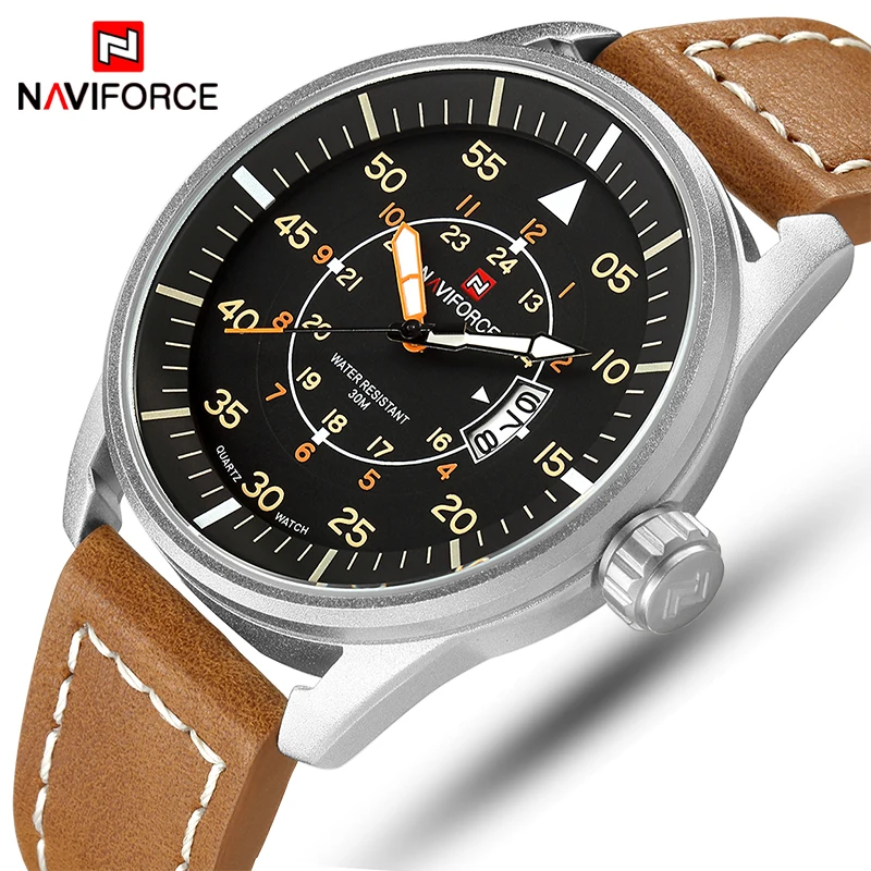 

NAVIFORCE Top Luxury Brand Sports Watches Men Fashion Quartz Date Clock Male Waterproof Army Military Watch Relogio masculino
