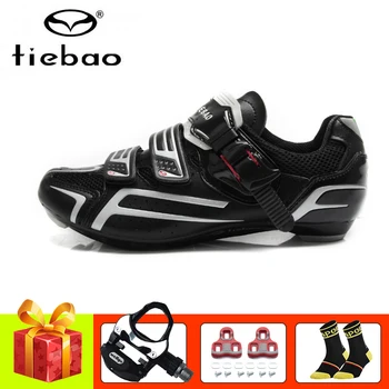 

Tiebao sapatilha ciclismo cycling shoes road pedals SPD-SL 2019 Self-locking breathable Athletic bicycle shoes road sneakers