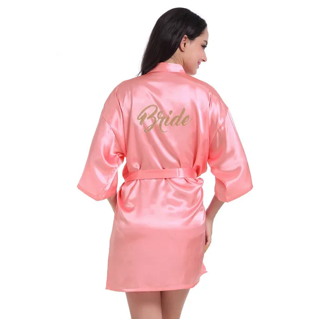 Bride Bridesmaid Wedding Girl Robe Sexy Night Robe Bride Team Makeup