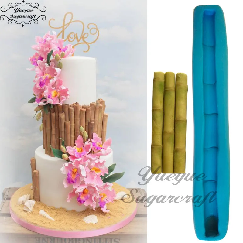 

Yueyue Sugarcraft Bamboo silicone mold fondant lace mold cake decorating tools chocolate gumpaste mold
