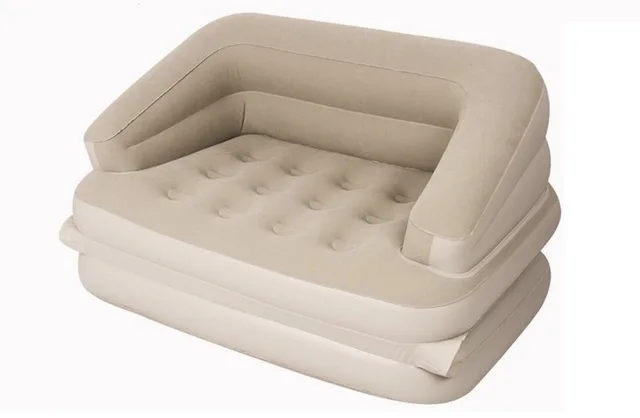 Flocking Pvc 5 In 1 Outdoor L Lazy Inflatable Sofa Bed Apartment Flocking Pvc 5 In 1 Outdoor L Lazy Inflatable Sofa Bed Apartment Folding Multi