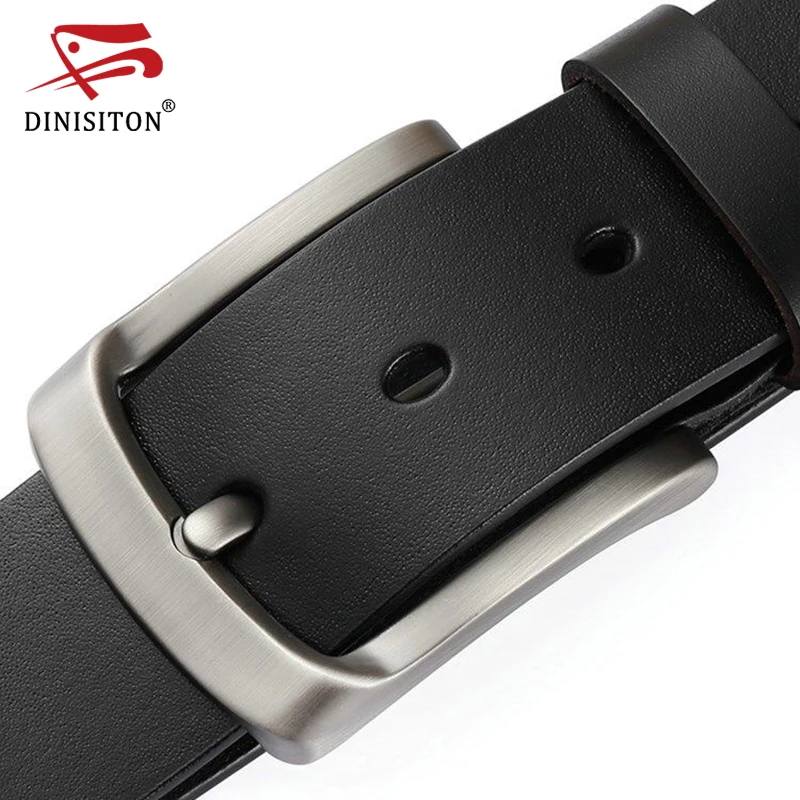 DINISITON men\'s genuine leather belt luxury brand belts for mens High Quality Cowhide Male Strap Hot Cummerbunds ceinture homme