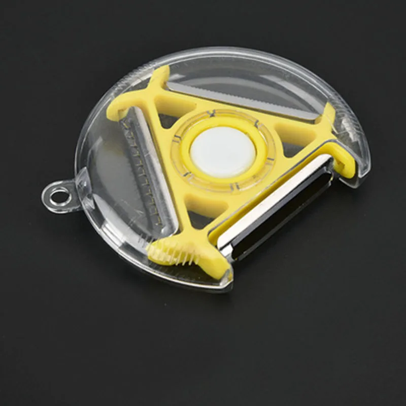 Yellow Mling 1 шт. многоцветные Пластиковые многоцелевой строгальный Овощечистка Дыня Фрукты самолет скребок Творческая кухня Горячая - Цвет: Yellow
