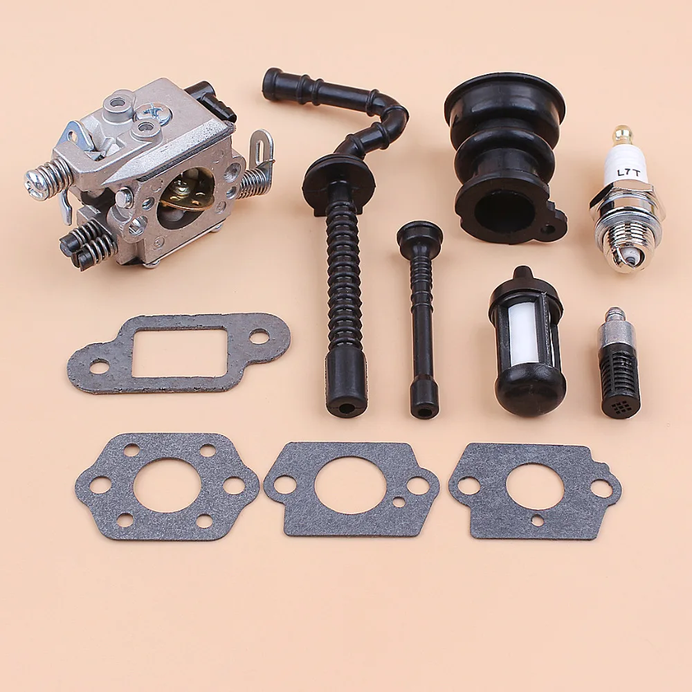 Carburetor Intake Boot Fuel Oil Hose Filter Gasket Kit For STIHL 021