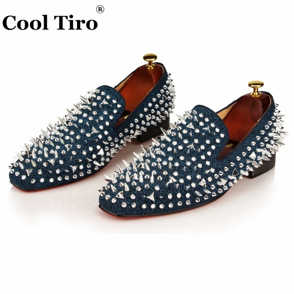 Spikes Loafers Men Flat (4)